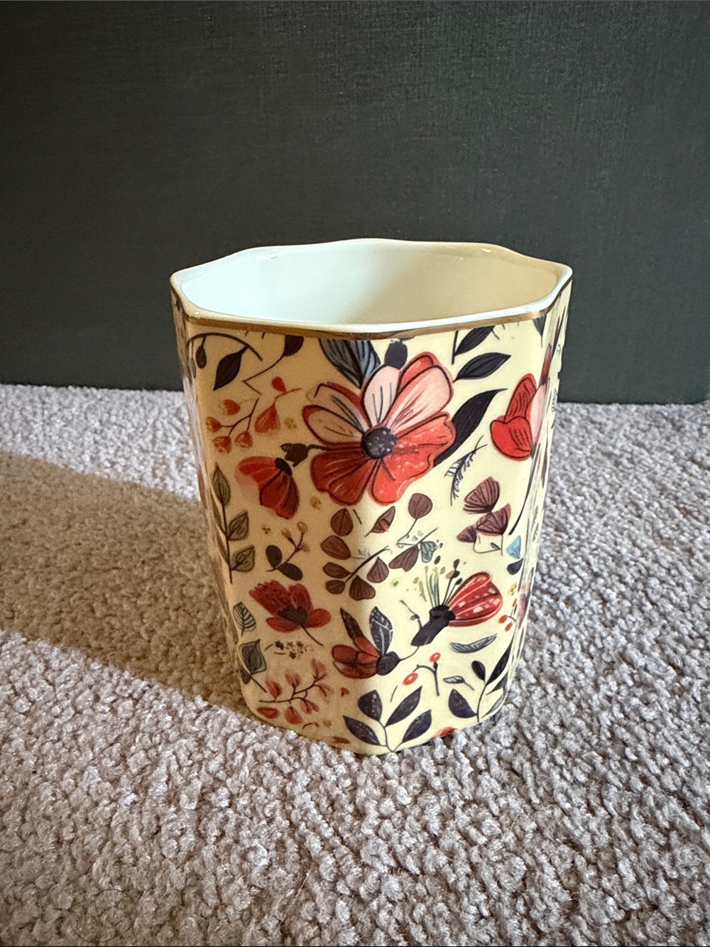 Floral Ceramic Mini Vase